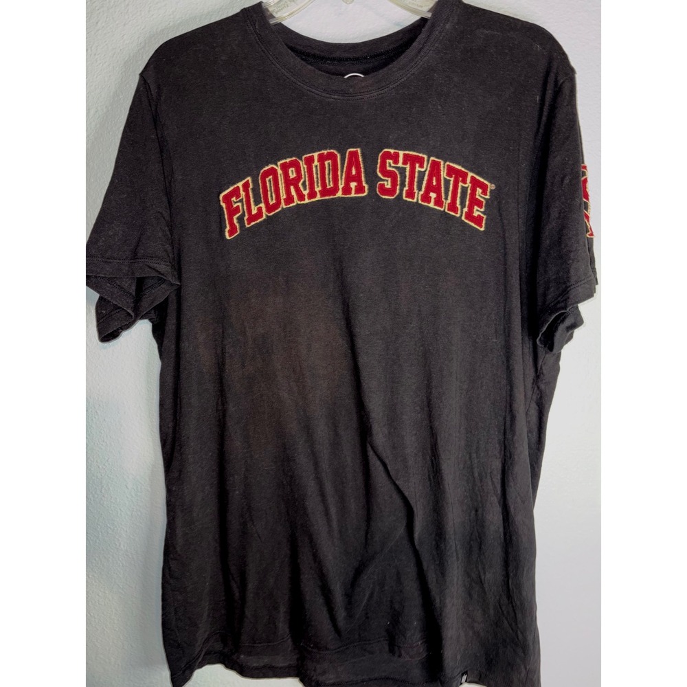 47 Brand Florida State Seminoles T-Shirt Mens XL Black FSU NCAA Short Sleeve Tee